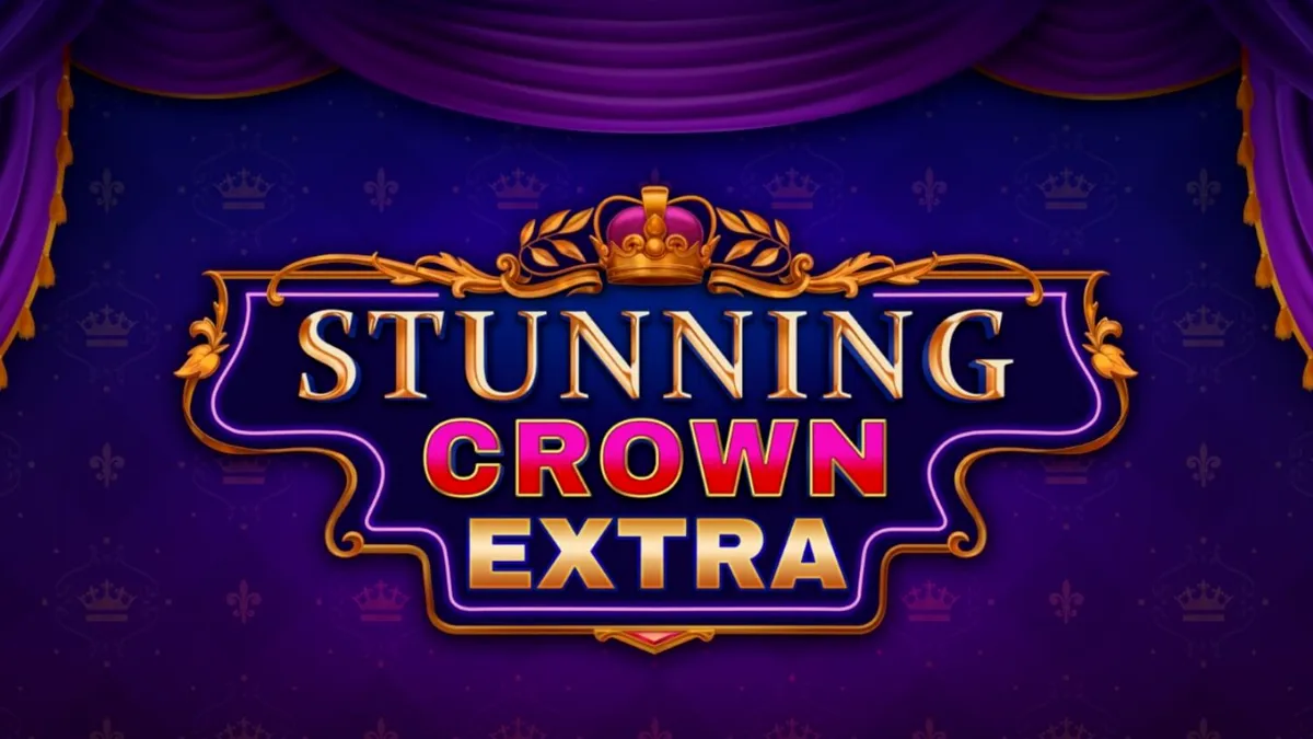 Tampilan visual slot Stunning Crown Extra dengan simbol mahkota dan permata
